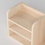 Ahşap Masa Rafı & Masaüstü Düzenleyici | İskandinav Tarzı Kitaplık