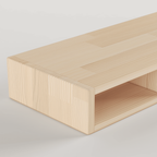 Masif Çam Monitör Standı & Ergonomik Masa Düzenleyici | İskandinav Tarzı Klavye Saklama Rafı