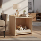 Ahşap Evcil Hayvan Evi & Yan Sehpa | Modern Kedi Evi | İskandinav Tarzı Köpek Kafesi Mobilya