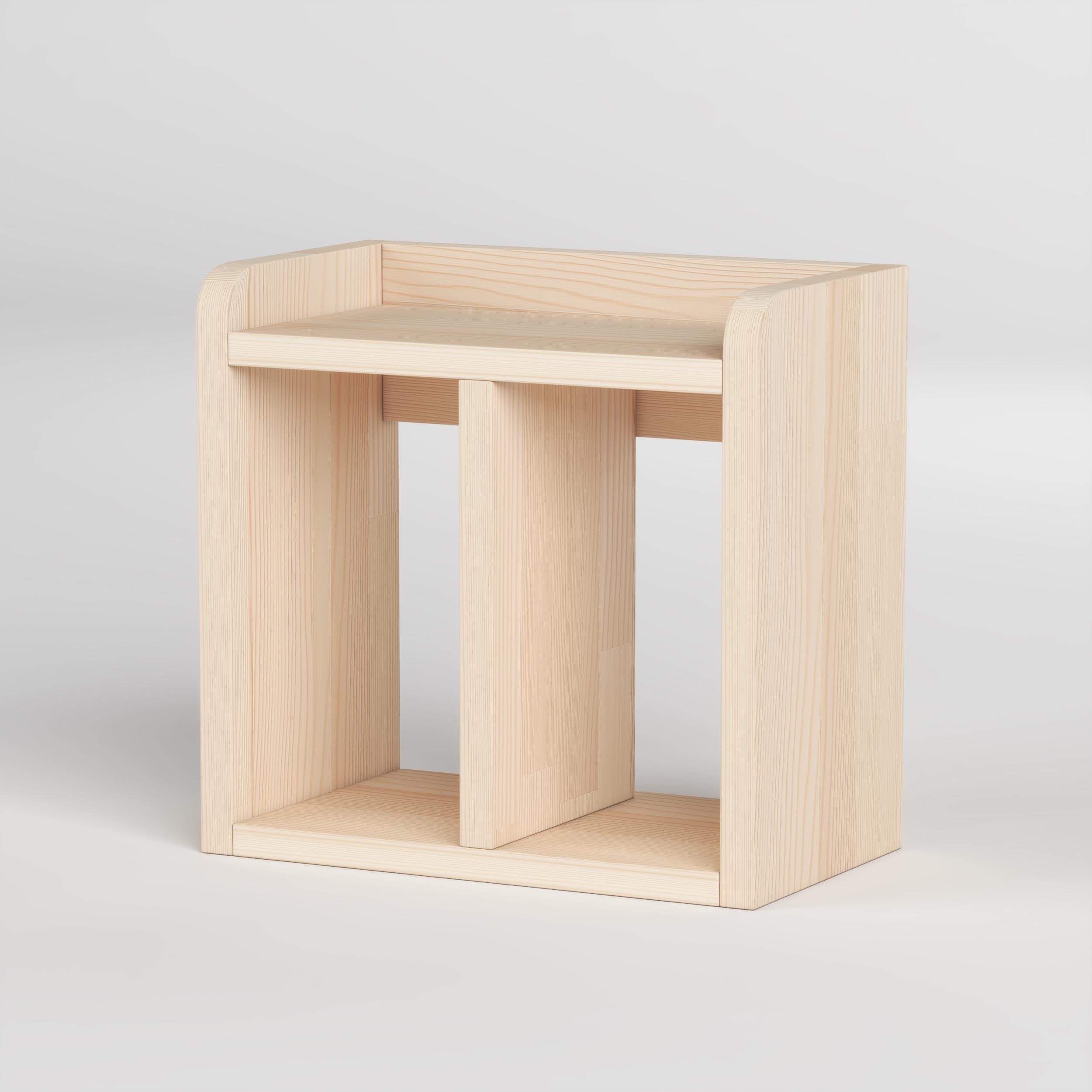 Pine Desk Shelf - Handmade Nordic Office Decor | Minimalist Bookshelf | Solid Wood Organizer