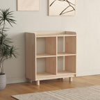 Ahşap Plak Çalar Standı & Vinil Saklama Dolabı | İskandinav Tarzı Pikap Sehpası | Kitaplık Konsol