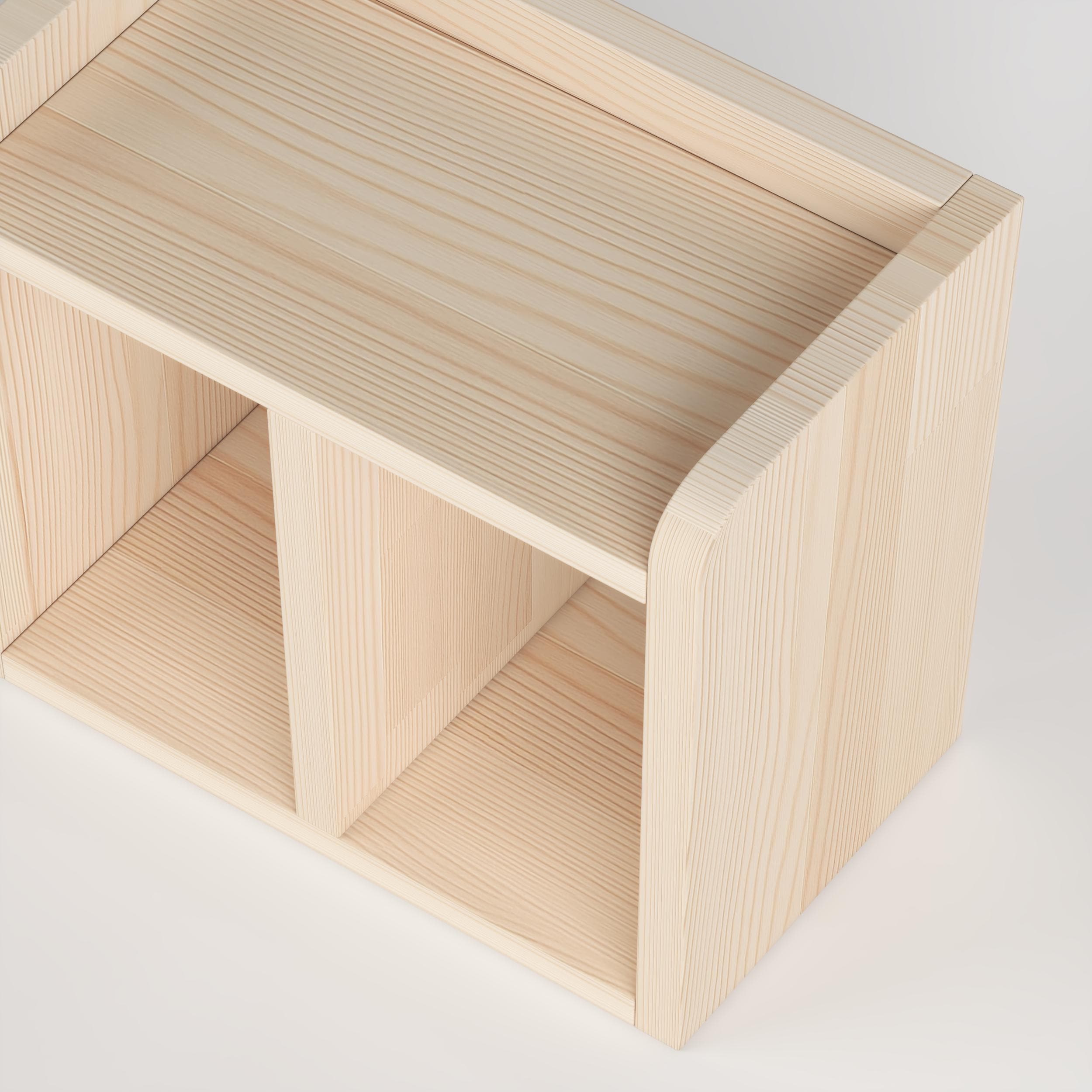 Pine Desk Shelf - Handmade Nordic Office Decor | Minimalist Bookshelf | Solid Wood Organizer