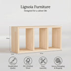 Ahşap Masa Rafı & Masaüstü Düzenleyici | Minimalist Kitaplık | Tablet Standı | Masif Çam