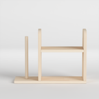 Ahşap Baharat Rafı & Kağıt Havluluk | Mutfak Düzenleyici | İskandinav Tarzı Çam Raf