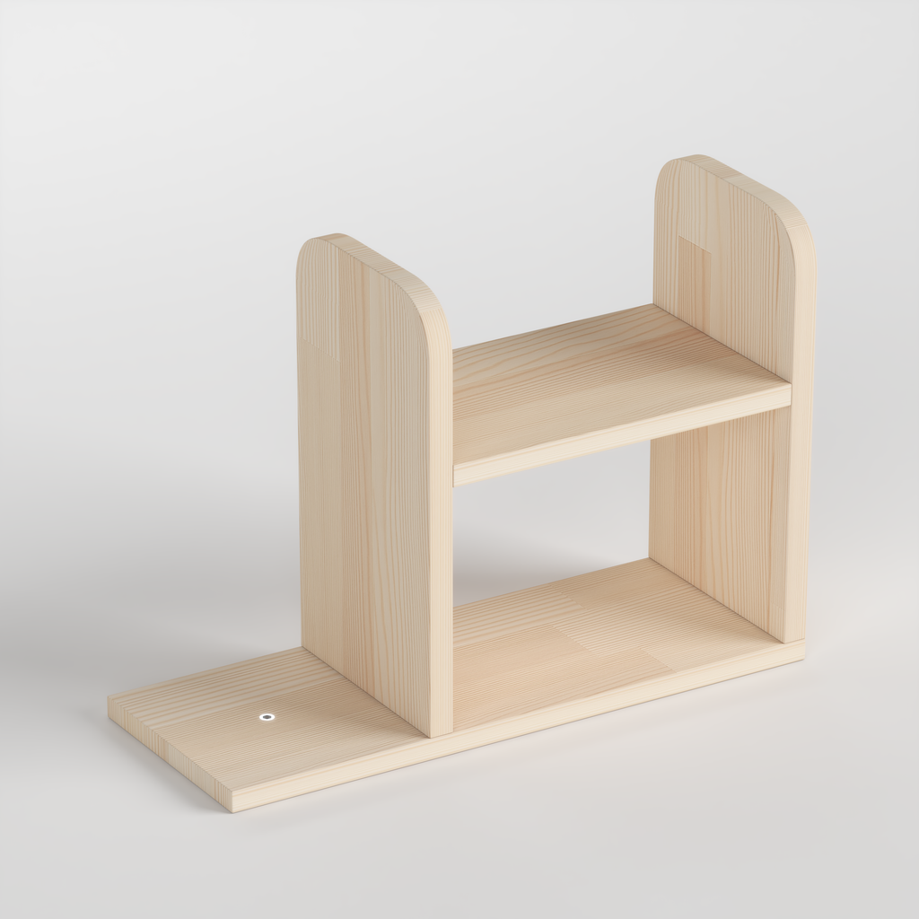 Ahşap Baharat Rafı & Kağıt Havluluk | Mutfak Düzenleyici | İskandinav Tarzı Çam Raf